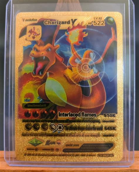 charizard v lv 92 hp 522|Charizard V gold foil.